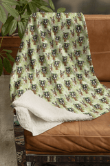 Scarf & Spruce Sherpa Blanket - London Penny Gift Wrap