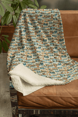 Maryland Postcard Memories Sherpa Blanket - London Penny Gift Wrap