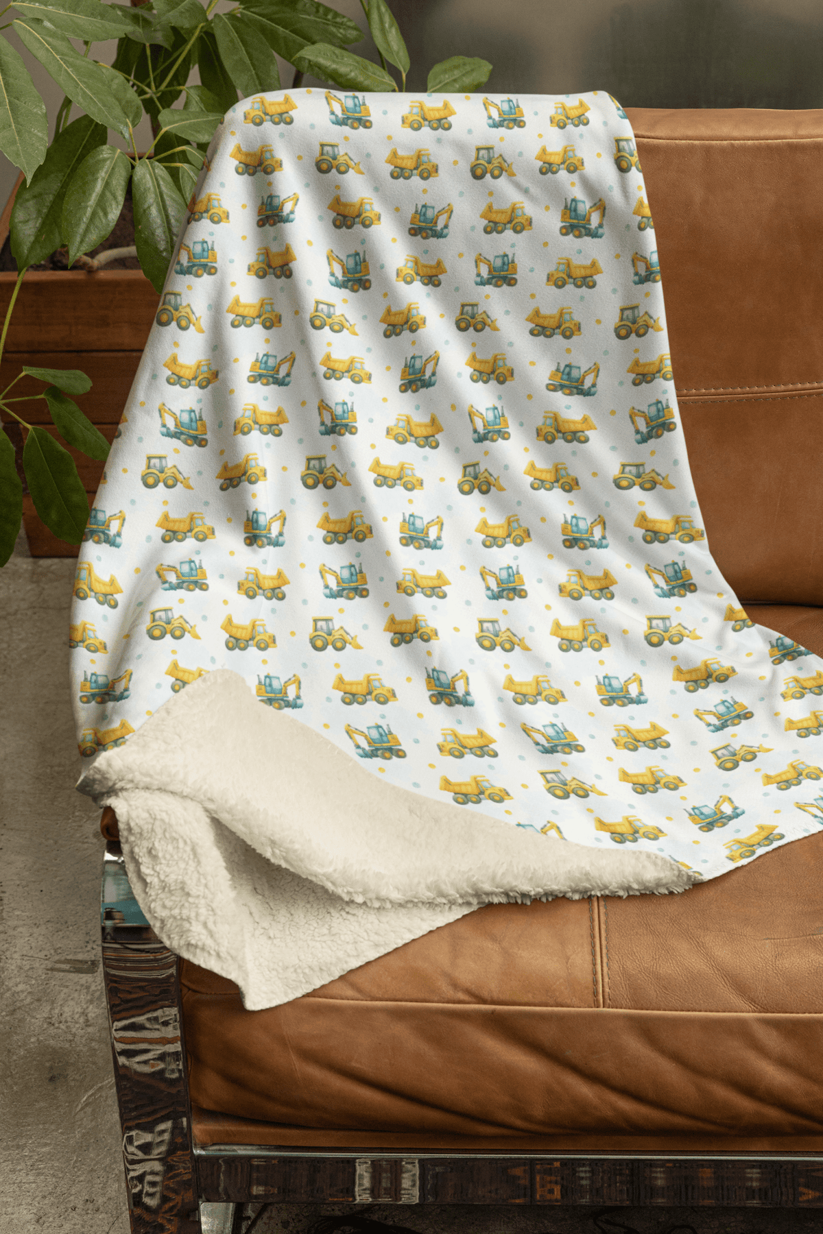 Under Construction Sherpa Blanket - London Penny Gift Wrap