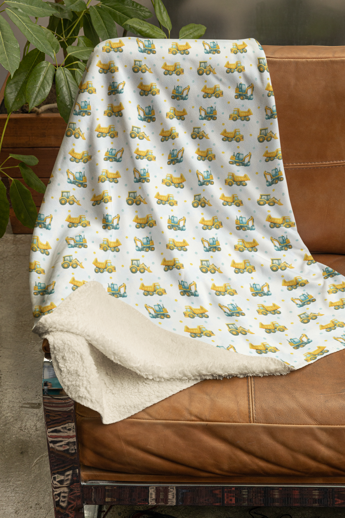 Under Construction Sherpa Blanket