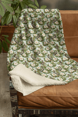Louisiana Flora & Fauna Sherpa Blanket - London Penny Gift Wrap