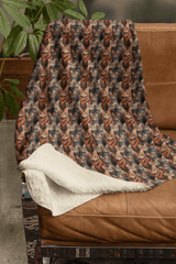 The Tabby Cat Parade Sherpa Blanket - London Penny Gift Wrap