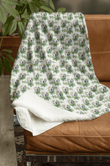Wrapped in Golden Woofs Sherpa Blanket - London Penny Gift Wrap