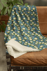 Mississippi River Magnolia Sherpa Blanket - London Penny Gift Wrap