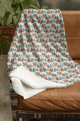 Golden Doodle Flurries Sherpa Blanket - London Penny Gift Wrap