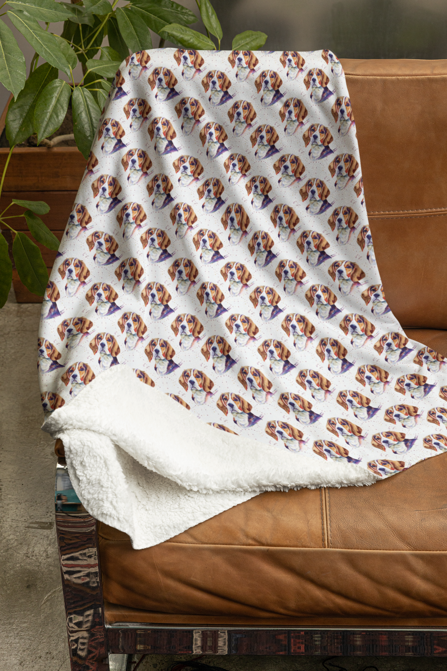 Beagle Bounce Sherpa Blanket