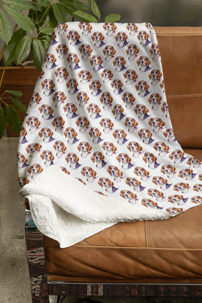 Beagle Bounce Sherpa Blanket