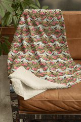 Oklahoma Flora & Fauna Sherpa Blanket - London Penny Gift Wrap