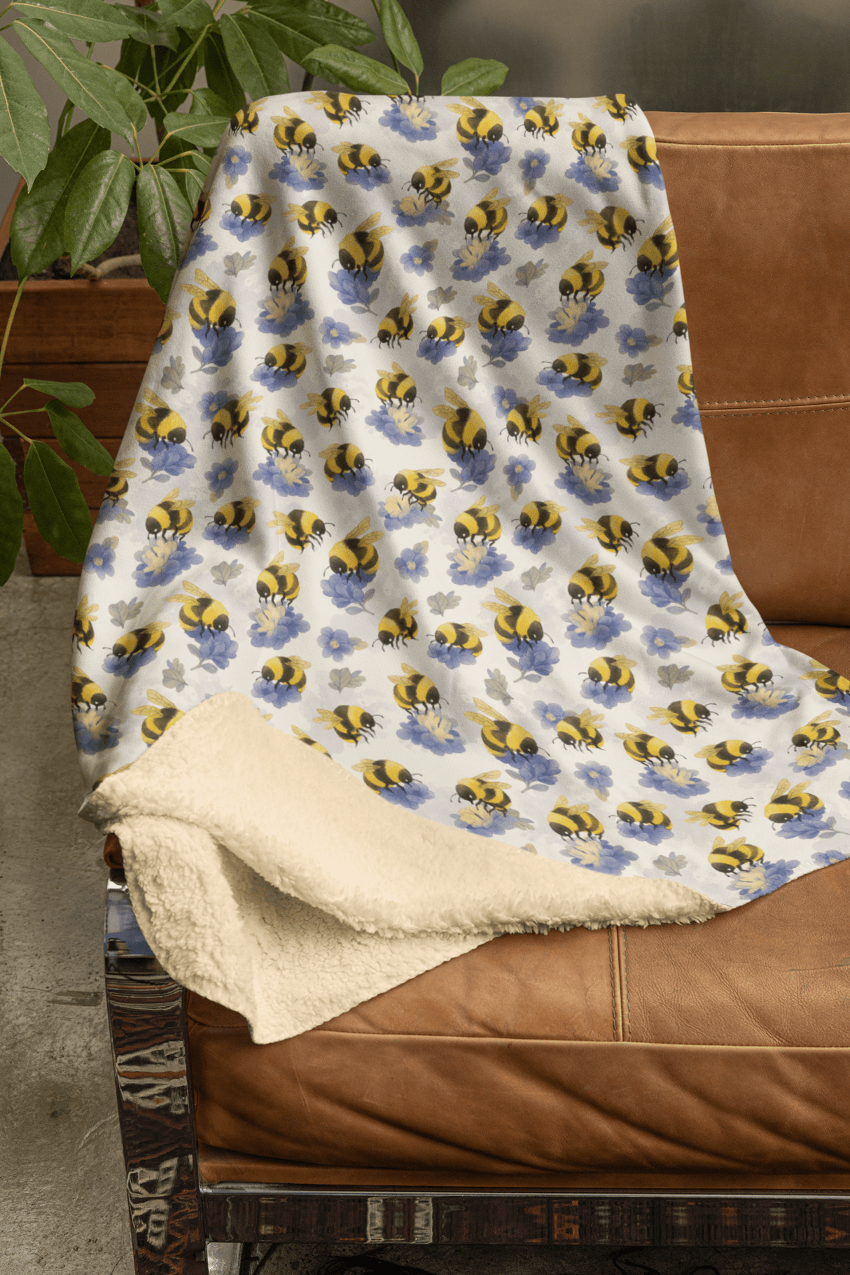 Buzz & Bloom Sherpa Blanket - London Penny Gift Wrap