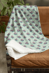 Hippo Harbor Sherpa Blanket - London Penny Gift Wrap