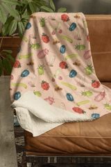 Garden Bug Waltz Sherpa Blanket - London Penny Gift Wrap