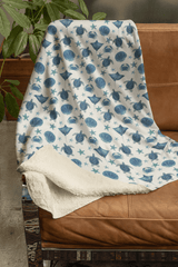 Sea Creature Symphony Sherpa Blanket - London Penny Gift Wrap