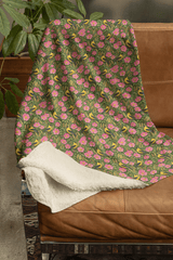Iowa Flora & Fauna Sherpa Blanket - London Penny Gift Wrap