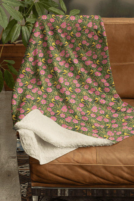 Iowa Flora & Fauna Sherpa Blanket - London Penny Gift Wrap