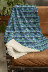 Alaska Northern Lights Sherpa Blanket - London Penny Gift Wrap