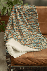 Colorado Postcard Memories Sherpa Blanket - London Penny Gift Wrap