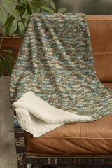 Ohio Postcard Memories Sherpa Blanket - London Penny Gift Wrap