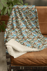 Michigan Flora & Fauna Sherpa Blanket - London Penny Gift Wrap