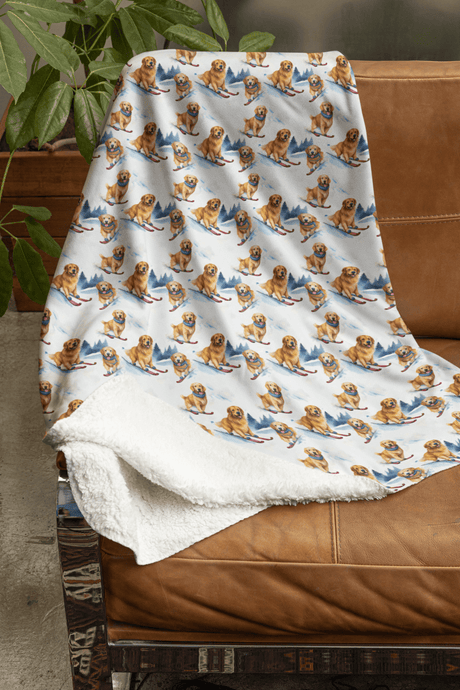 Golden Glide Sherpa Blanket - London Penny Gift Wrap