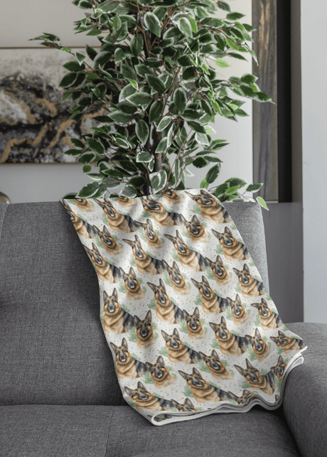 Do You Speak German Shepherd? Sherpa Blanket - London Penny Gift Wrap