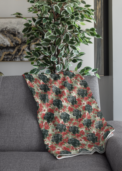 The Mistletoe Watcher Sherpa Blanket