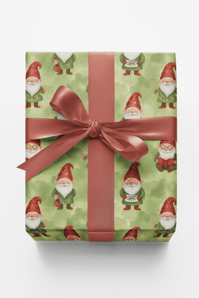 Jolly Christmas Gnomes - London Penny Gift Wrap