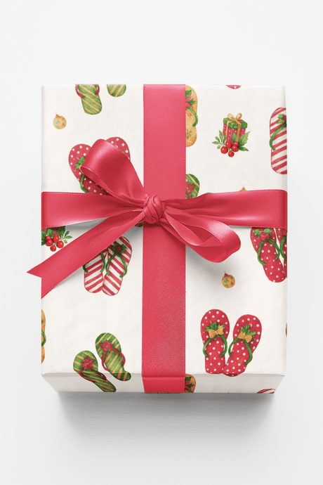 Snug Steps of the Season - London Penny Gift Wrap