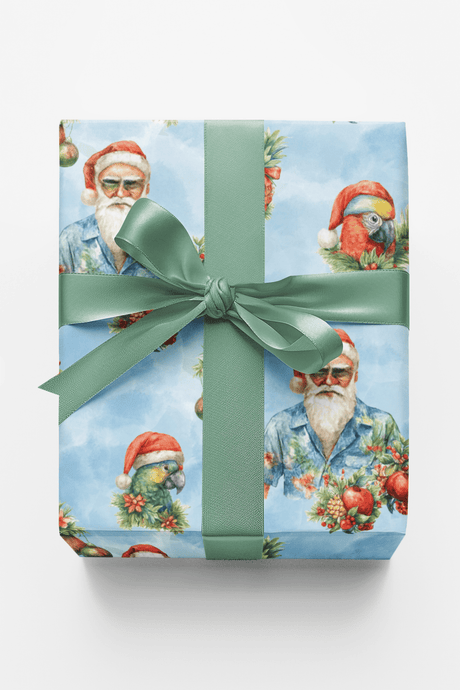 Tinsel Tropic Dreams - London Penny Gift Wrap