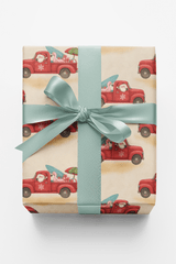 Sun, Surf & Santa - London Penny Gift Wrap