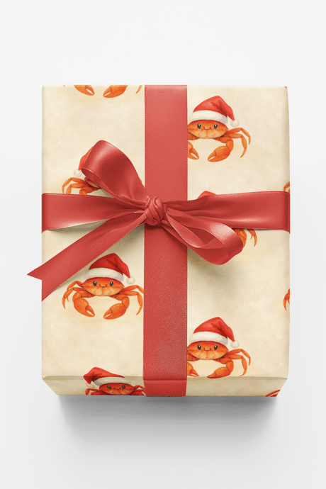 Merry Crabby Christmas - London Penny Gift Wrap
