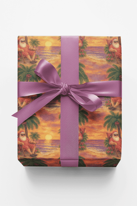 Golden Hour Santa - London Penny Gift Wrap