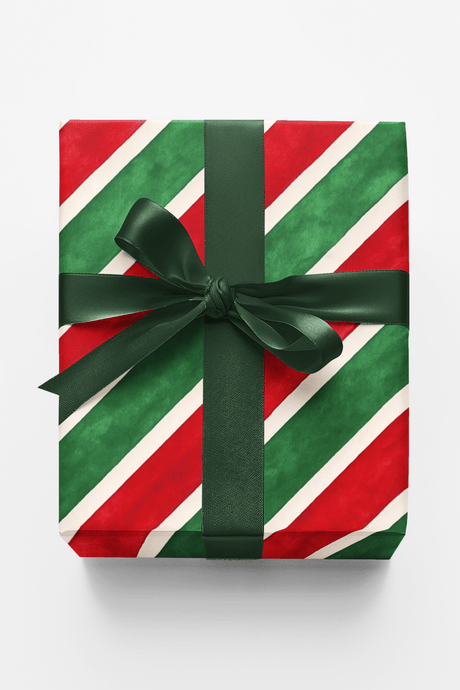 Festive Brushstrokes - London Penny Gift Wrap