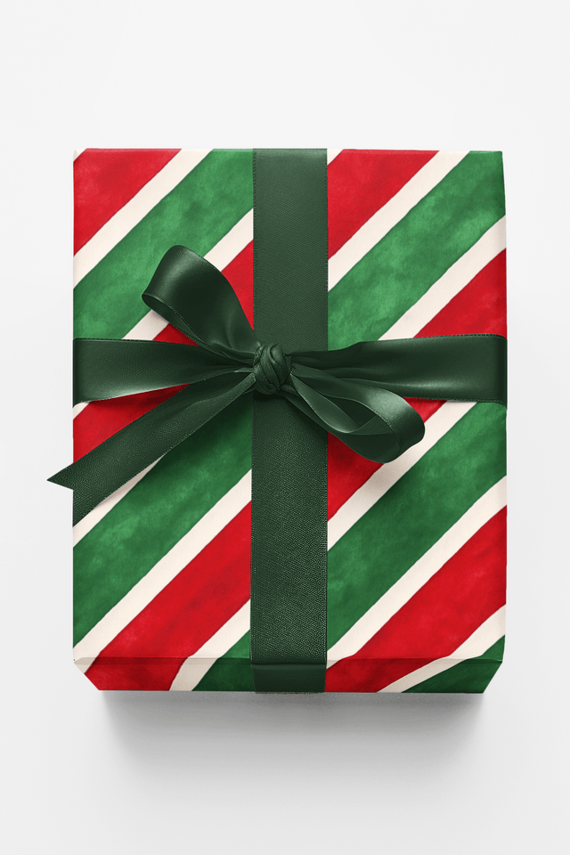 Festive Brushstrokes - London Penny Gift Wrap