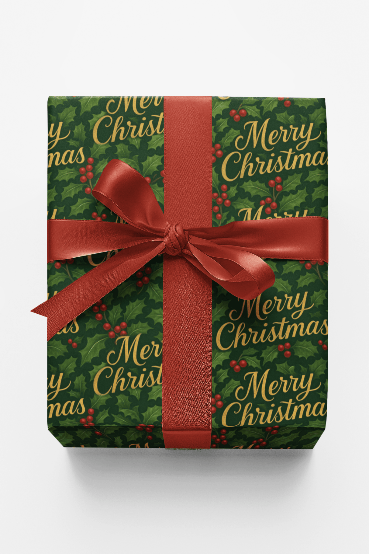 Victorian Script Merry - London Penny Gift Wrap