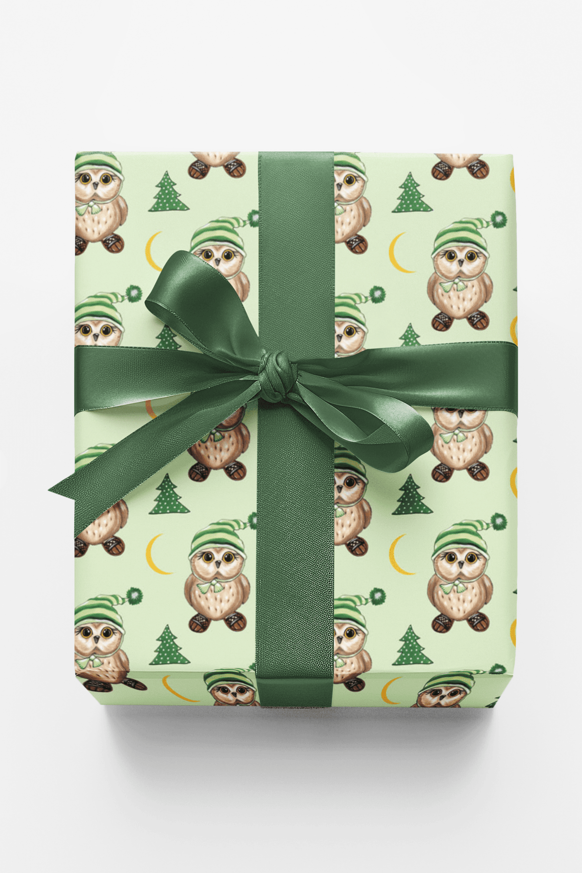 Snowshoe Owl Wrapping Paper | Michelle Gilsey | Artist Corner - London Penny Gift Wrap