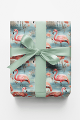 Safari Stroll: Flamingo - London Penny Gift Wrap