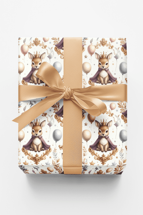 Fawns Golden Party Wrapping Paper - London Penny Gift Wrap