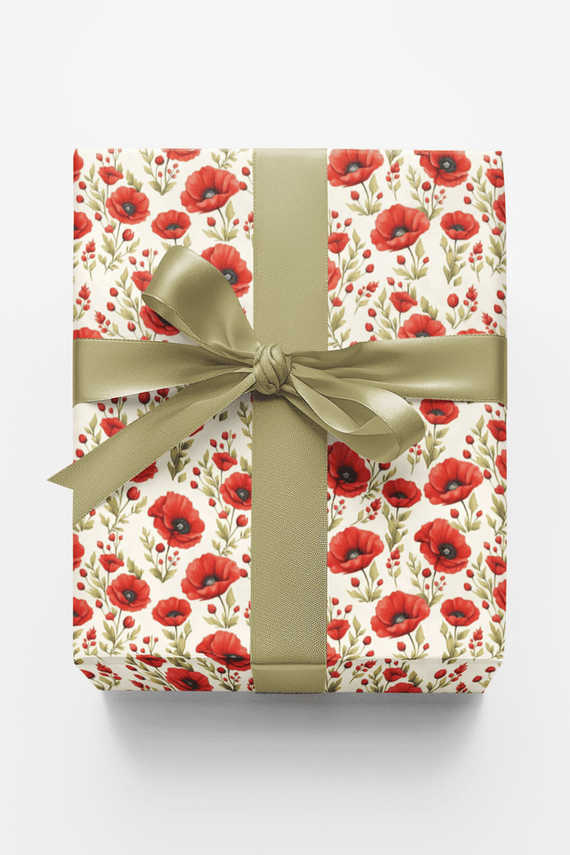 Scarlet Meadow - London Penny Gift Wrap
