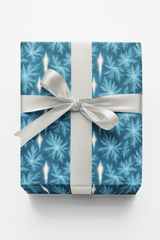 Blue Frost Bloom - London Penny Gift Wrap
