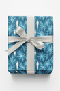 Blue Frost Bloom - London Penny Gift Wrap