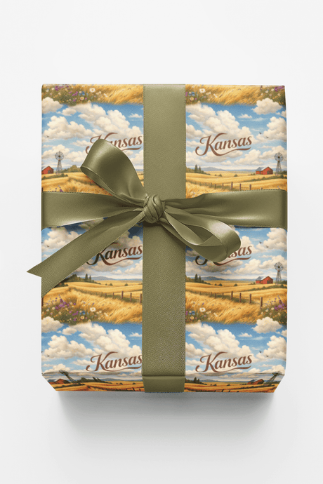 Kansas Endless Plains - London Penny Gift Wrap