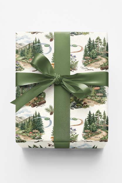Alpine Disc Adventure Wrapping Paper