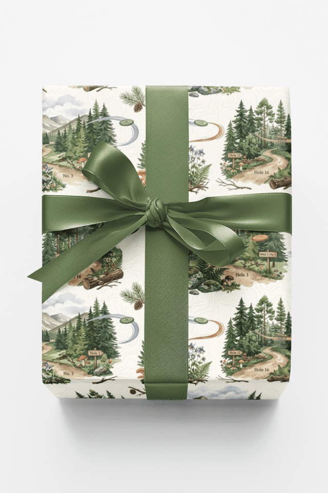 Alpine Disc Adventure Wrapping Paper - London Penny Gift Wrap