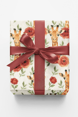 Giraffe Garden Whimsy - London Penny Gift Wrap