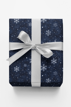 Midnight Snowfall - London Penny Gift Wrap