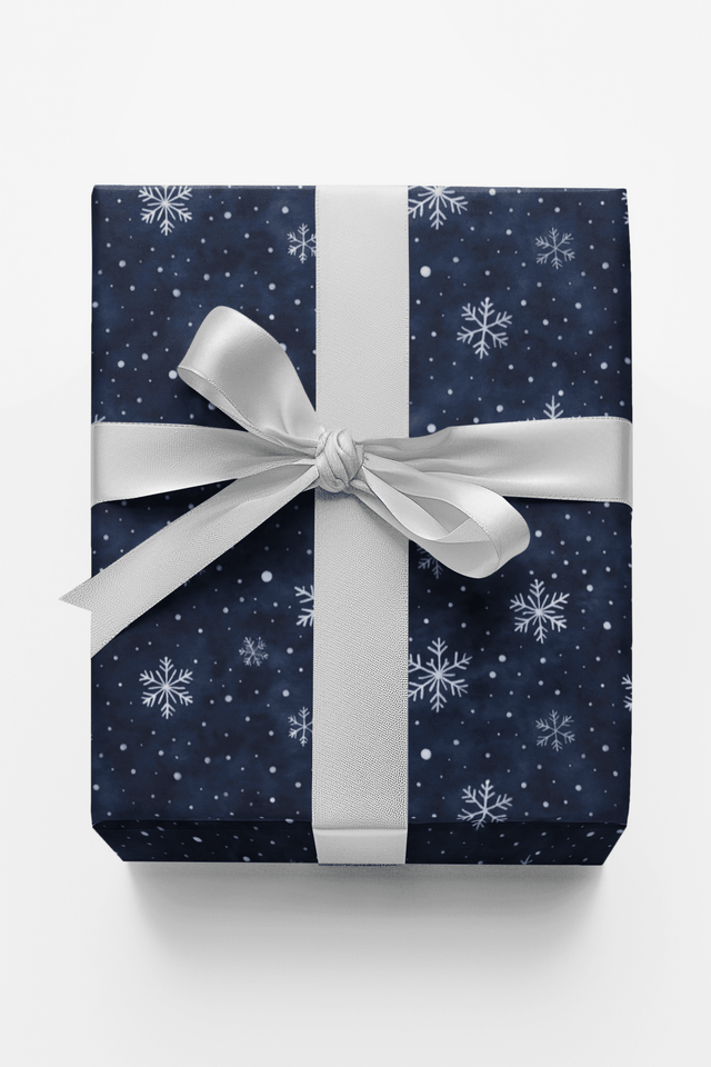 Midnight Snowfall - London Penny Gift Wrap