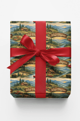 West Virginia Mountain Ridge - London Penny Gift Wrap