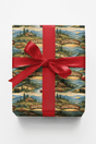West Virginia Mountain Ridge - London Penny Gift Wrap