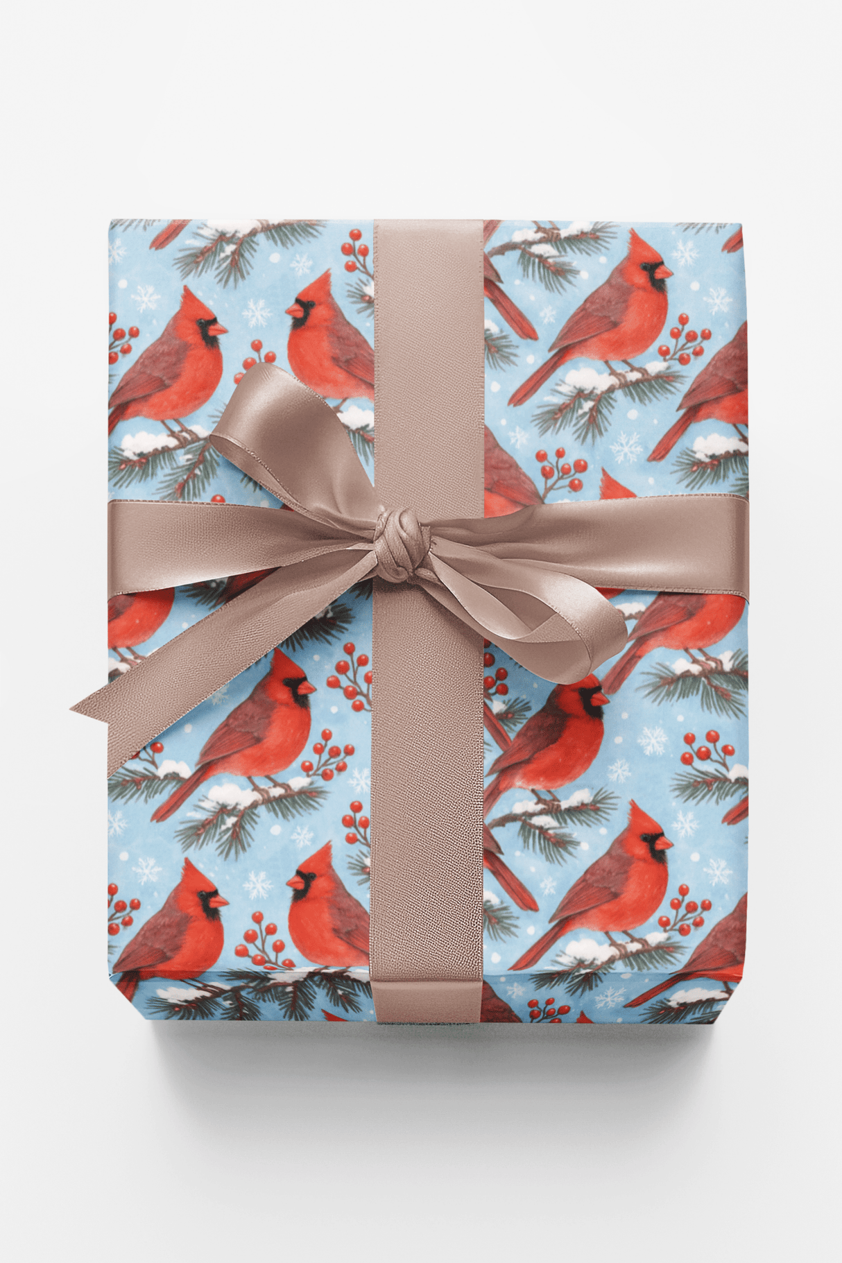 Winter Cardinal Whispers - London Penny Gift Wrap