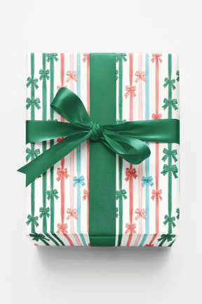 Foil Ribbon Strokes - London Penny Gift Wrap